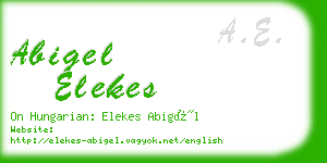 abigel elekes business card